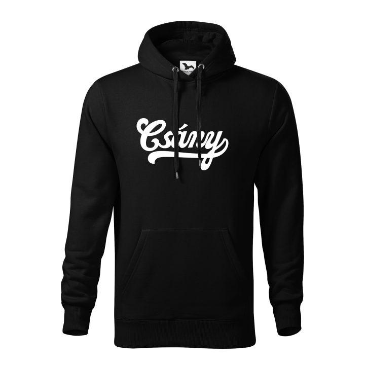 Csány feliratos férfi hoodie