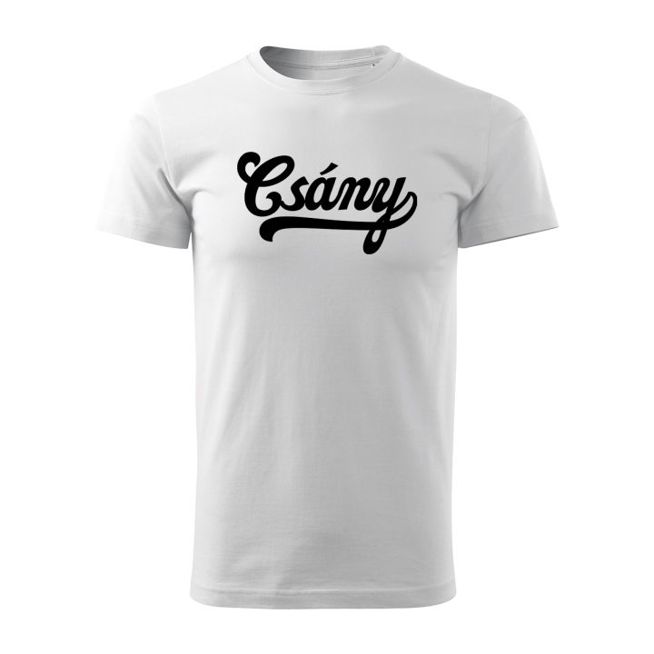 Csány feliratos férfi környakas póló